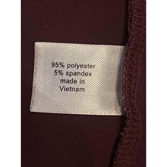 Lane Bryant Burgundy Bell 3/4 Sleeve V-Neck Blouse 18/20 Women Pullover Comfy - Picture 13 of 16